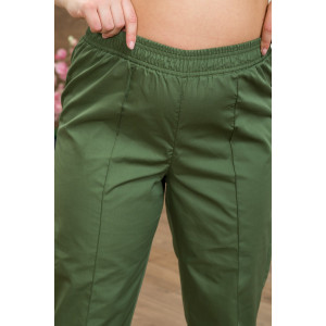 Костюм медицинский женский М-186-0316 тиси (последний размер) серо-зеленый 56