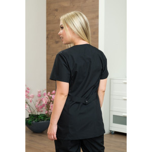 Костюм медицинский женский М-186-0316 тиси (последний размер) черный 58