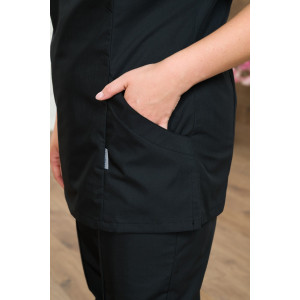 Костюм медицинский женский М-186-0316 тиси (последний размер) черный 58