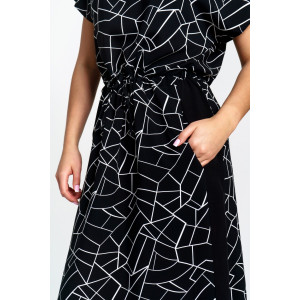Платье женское "Анита" штапель (р-ры: 46-58) геометрия