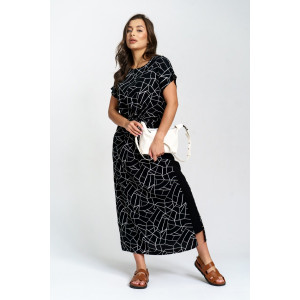 Платье женское "Анита" штапель (р-ры: 46-58) геометрия