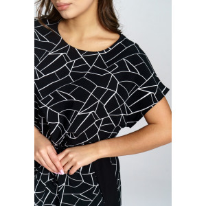 Платье женское "Анита" штапель (р-ры: 46-58) геометрия