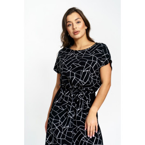 Платье женское "Анита" штапель (р-ры: 46-58) геометрия