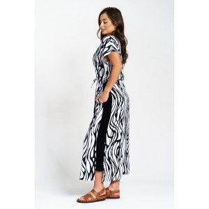 Платье женское "Анита" штапель (р-ры: 46-58) волна