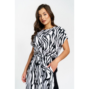 Платье женское "Анита" штапель (р-ры: 46-58) волна