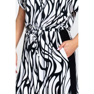 Платье женское "Анита" штапель (р-ры: 46-58) волна