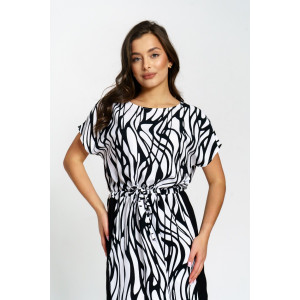 Платье женское "Анита" штапель (р-ры: 46-58) волна