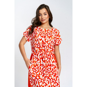 Платье женское "Анита" штапель (р-ры: 46-58) сафари