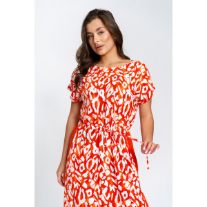 Платье женское "Анита" штапель (р-ры: 46-58) сафари