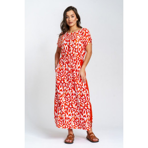 Платье женское "Анита" штапель (р-ры: 46-58) сафари