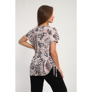 Костюм двойка женский №267 кулирка (р-ры: 50-60) бежевый