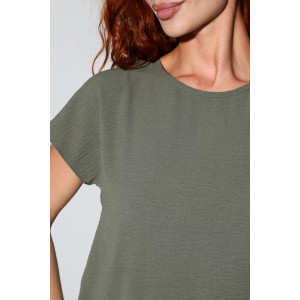 Футболка женская №2292 жатка (р-ры: 42-52) хаки