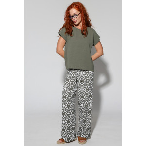 Футболка женская №2292 жатка (р-ры: 42-52) хаки