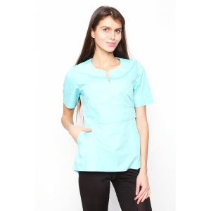 Жакет медицинский женский М-210 тиси (последний размер) светло-бирюзовый 44