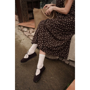 Сарафан женский "Горошек Макси" М-20С кулирка (р-ры: 44-54) коричневый