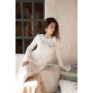 Платье женское "Богиня" М-88ПЛ флам-вискоза (р-ры: 42-48) белый