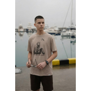 Костюм двойка детский "Победа" М-24КД кулирка (р-ры: 36-42) бежевый