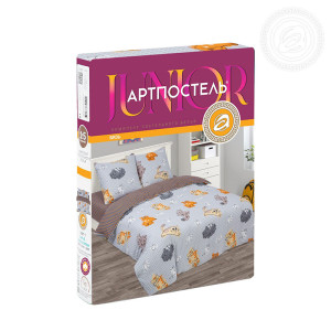 Постельное белье бязь "Котовасия" (последний размер) 1.5-сп.