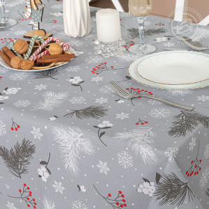 Скатерть из рогожки "Зимний сон"