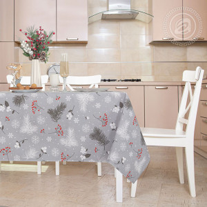 Скатерть из рогожки "Зимний сон"