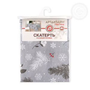 Скатерть из рогожки "Зимний сон"