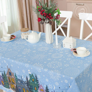 Скатерть из рогожки "Куранты"