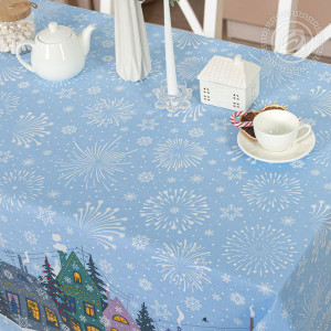 Скатерть из рогожки "Куранты"