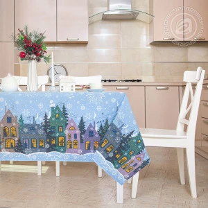 Скатерть из рогожки "Куранты" Скатерть из рогожки "Куранты"