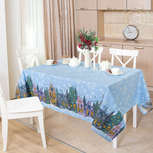 Скатерть из рогожки "Куранты"