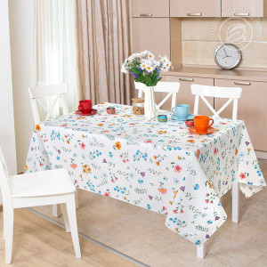 Скатерть из рогожки "Лютик"