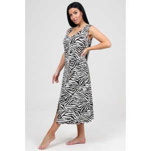 Сарафан женский СК-563 кулирка (р-ры: 48-62) зебра