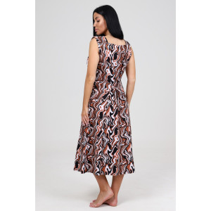 Сарафан женский СК-563 кулирка (р-ры: 48-62) корич.разводы