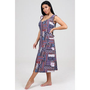 Сарафан женский СК-563 кулирка (р-ры: 48-62) этнический рисунок