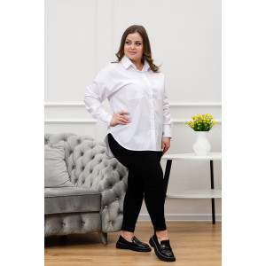 Блузка женская БЛ-10-401 поликоттон (р-ры: 42-52) белый