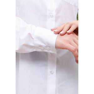 Блузка женская БЛ-10-402 поликоттон (р-ры: 42-52) белый