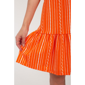 Халат женский К-370 "Майя" кулирка (р-ры: 44-56) оранж