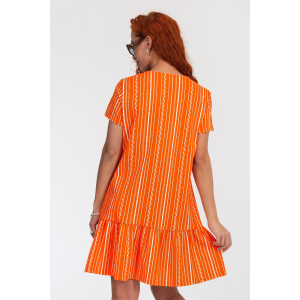 Халат женский К-370 "Майя" кулирка (р-ры: 44-56) оранж