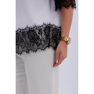 Футболка женская "Жизель" кулирка с лайкрой (р-ры: 46-60) белый