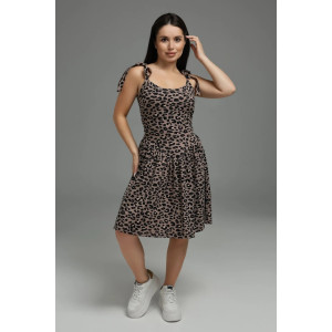 Сарафан женский "Флирт" кулирка (р-ры: 44-54) кофе