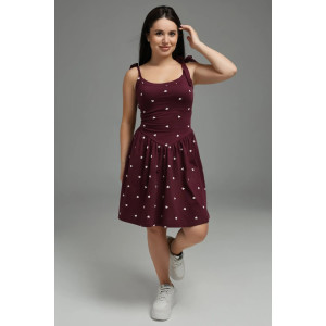 Сарафан женский "Флирт" кулирка (р-ры: 44-54) бордо