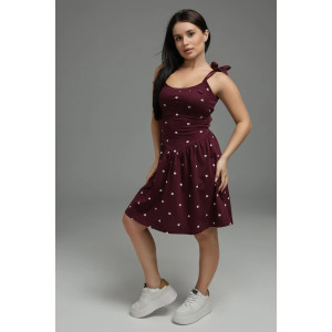 Сарафан женский "Флирт" кулирка (р-ры: 44-54) бордо