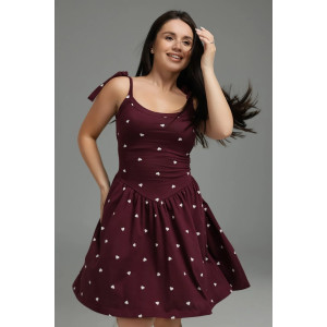 Сарафан женский "Флирт" кулирка (р-ры: 44-54) бордо