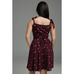 Сарафан женский "Флирт" кулирка (р-ры: 44-54) бордо