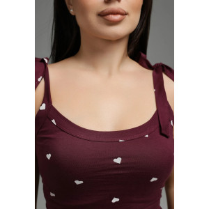 Сарафан женский "Флирт" кулирка (р-ры: 44-54) бордо