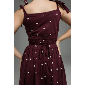 Сарафан женский "Флирт" кулирка (р-ры: 44-54) бордо