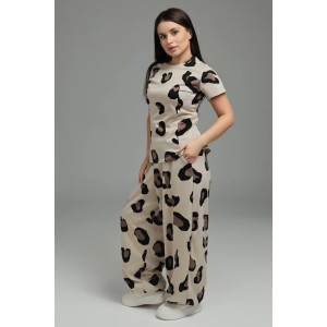 Костюм двойка женский "Очарование" кулирка (р-ры: 48-58) экрю