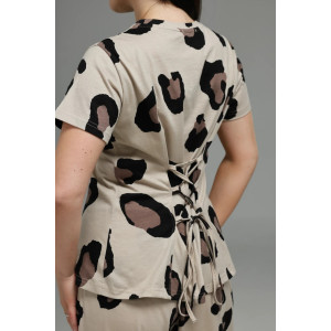 Костюм двойка женский "Очарование" кулирка (р-ры: 48-58) экрю