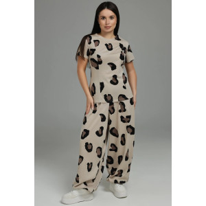 Костюм двойка женский "Очарование" кулирка (р-ры: 48-58) экрю