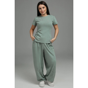 Костюм двойка женский "Очарование" кулирка (р-ры: 48-58) хаки варенка