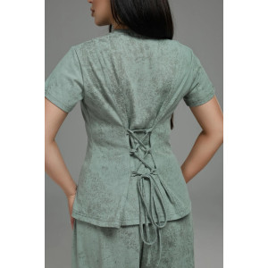 Костюм двойка женский "Очарование" кулирка (р-ры: 48-58) хаки варенка